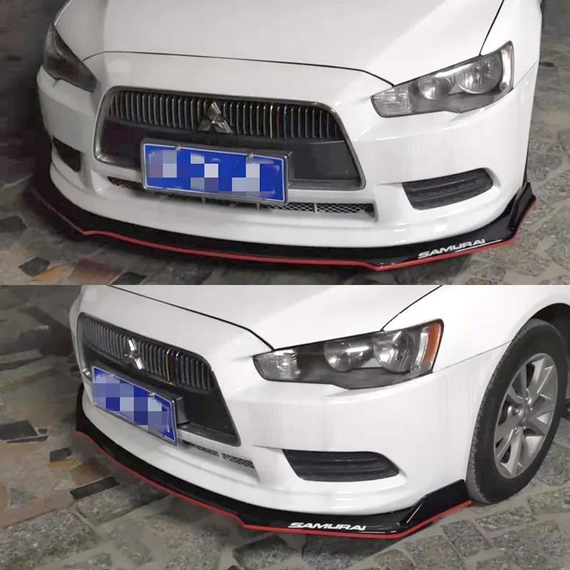 Labio parachoques delantero carbono Lancer EX Evo 2013-2016 - imagen 3