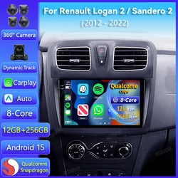 Radio 2DIN Android con CarPlay para Renault Logan II y Sandero II