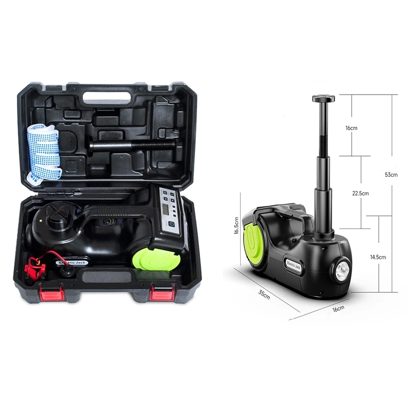 5T 12V coche eléctrico hidráulico Digital Jack elevación SUV Van garaje equipo de emergencia herramienta de reparación de automóviles