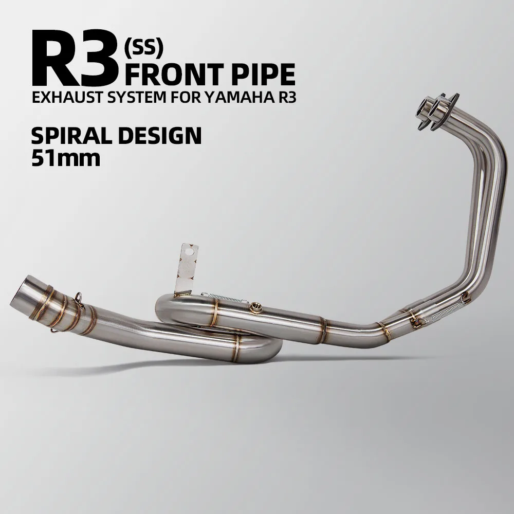 Tubo enlace escape Yamaha R25 R3 MT-03 inox 2015-2025