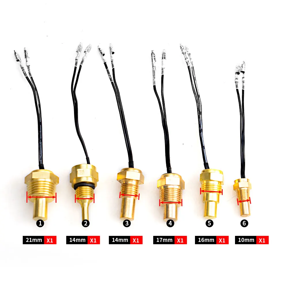 Sensor universal de temperatura del refrigerante para coche 12/24 V