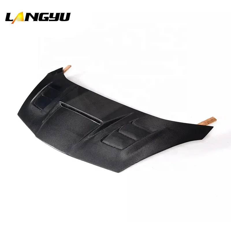 Capó fibra carbono Langyu para Honda Fit 2009-2013 estilo deportivo - imagen 5