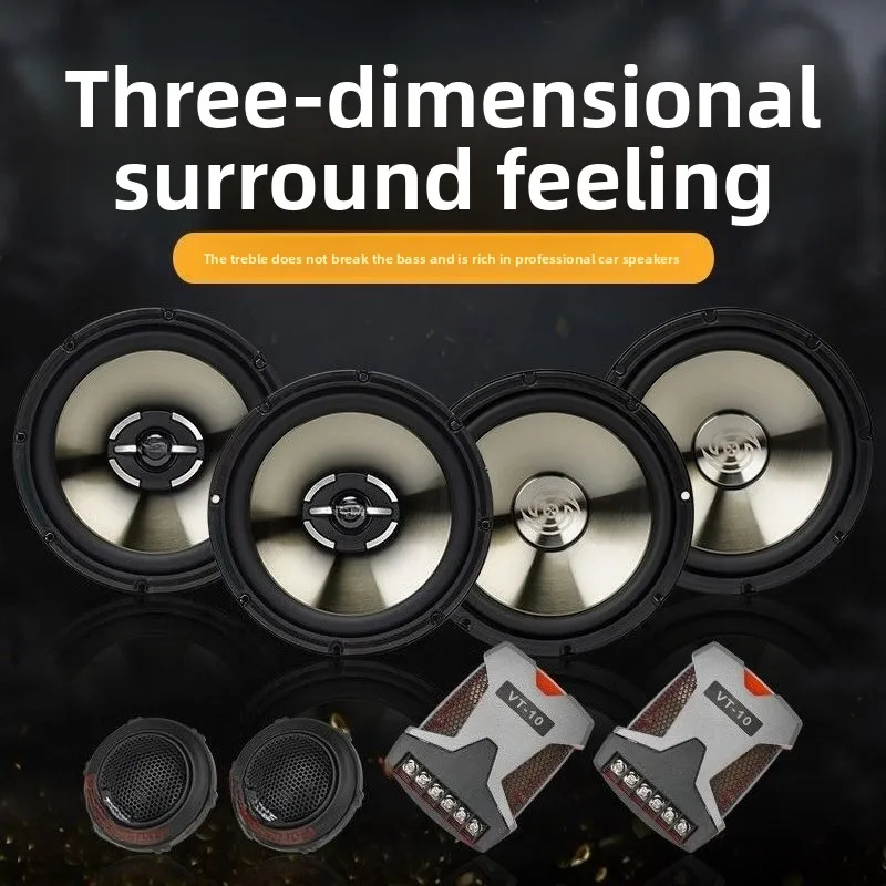 Altavoces coaxiales para coche con crossover integrado 3D