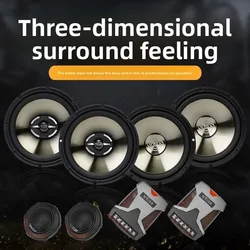 Altavoces coaxiales para coche con crossover integrado 3D