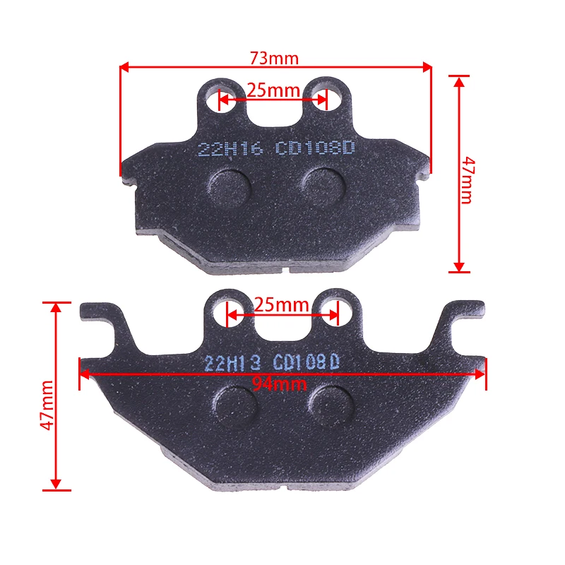 Pastillas de freno KYMCO para KXR 250 MXU 300 500 - imagen 2