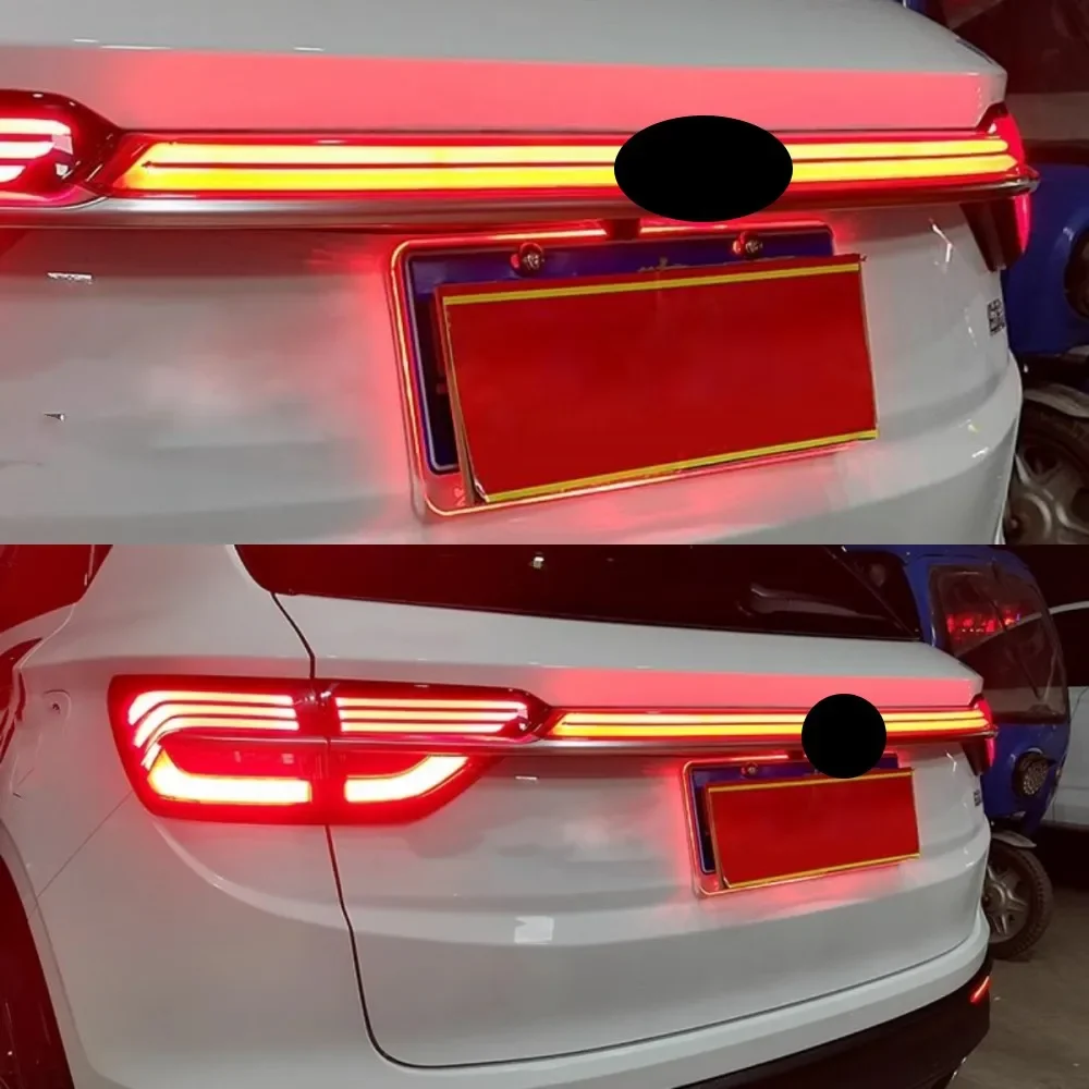 Para Geely COOLRAY 2019-21 lámpara modificada para coche, luz central trasera para coche, señal de giro, luz de freno, accesorios para automóvil - imagen 2