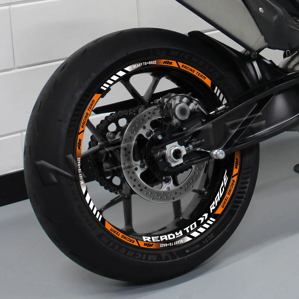 Calcomanía reflectante para llanta KTM Duke - 17pulgadas impermeable - imagen 4