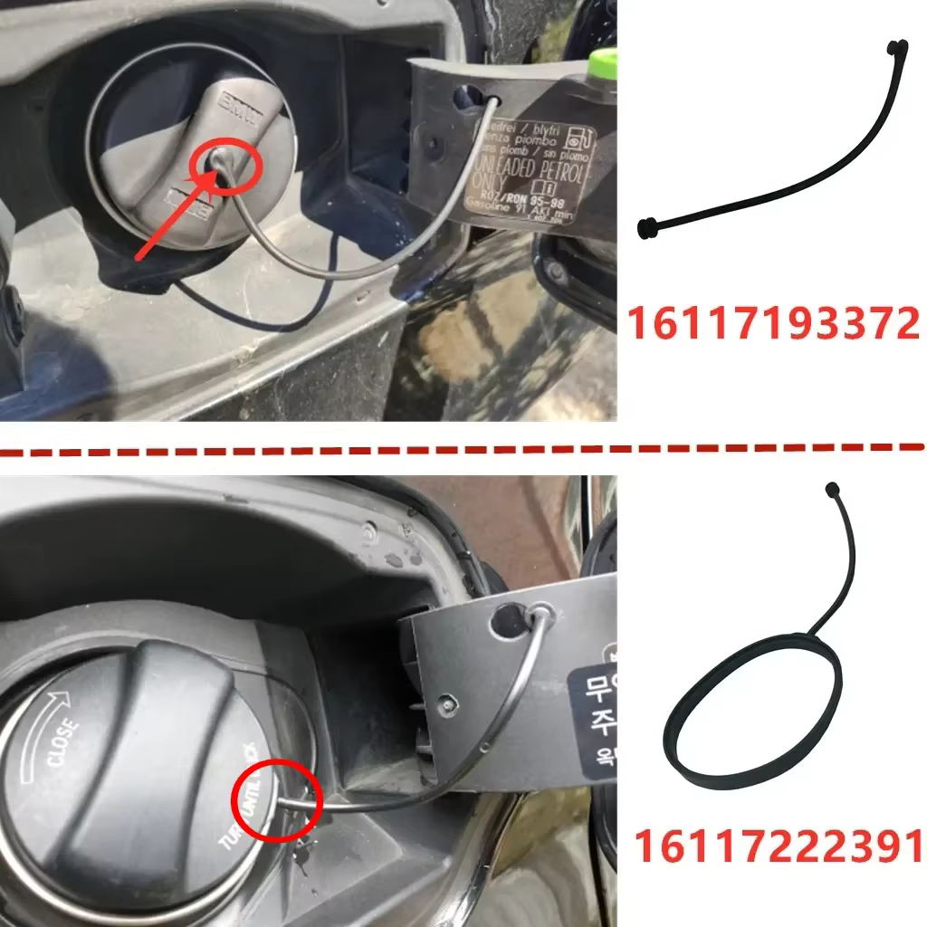 BMW 16117193372 Tapa depósito combustible con cable – F10 F30 E90 - imagen 2