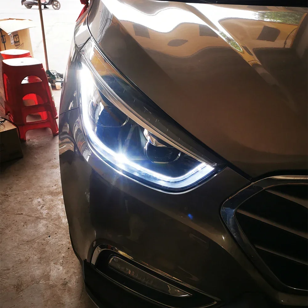 Faros delanteros LED con lente bífocal para Hyundai ix35 2010-2017 - imagen 5