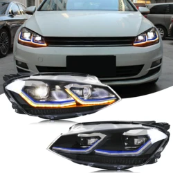 Kit faros LED proyector VW Golf 7 MK7 TDI TSI – homologación E-Mark