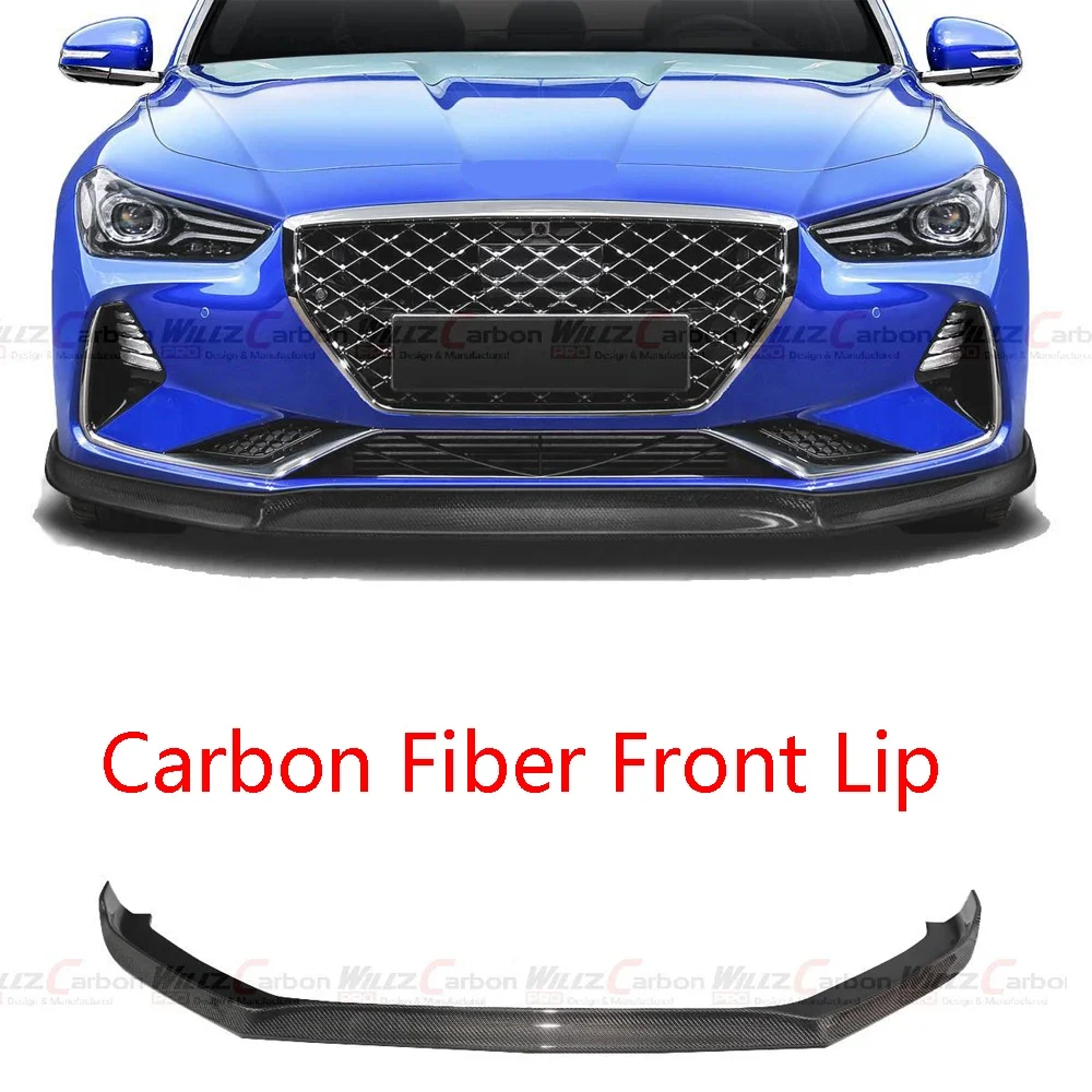 Splitter delantero de fibra de carbono para Genesis G70 2019-2021
