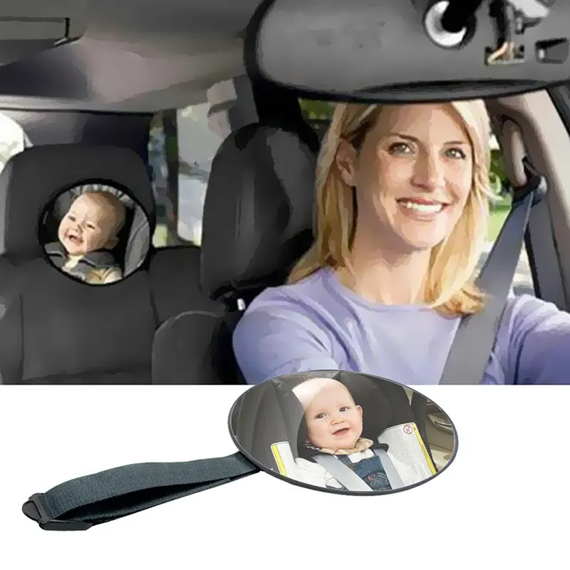 Espejo de seguridad para asiento trasero de coche, espejo de coche para bebé, asiento trasero para niños, cuidado infantil, espejo cuadrado de seguridad para niños - imagen 5