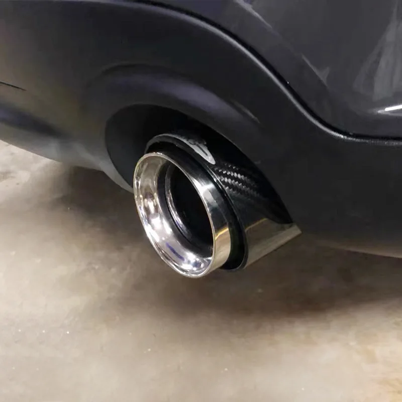 Tubo de escape de carbono negro para BMW Mini Cooper JCW alto brillo
