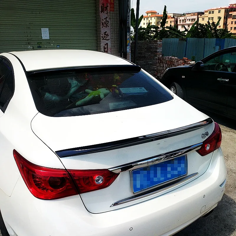 Alerón trasero ABS efecto carbono para Infiniti Q50 2014-2021 - imagen 5