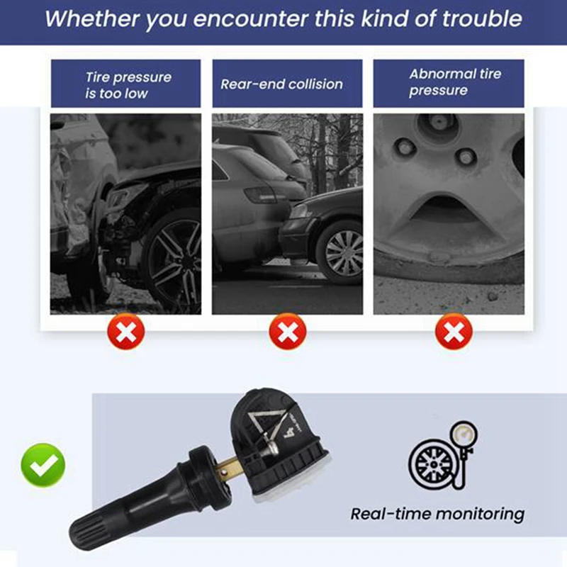 Sensor TPMS 13544442 433 MHz para Buick, Chevrolet, Cadillac y Opel - imagen 4