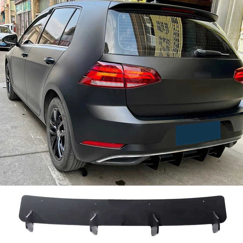 Volkswagen Golf MK7 R GTI Rline Difusor trasero negro 2014-2019