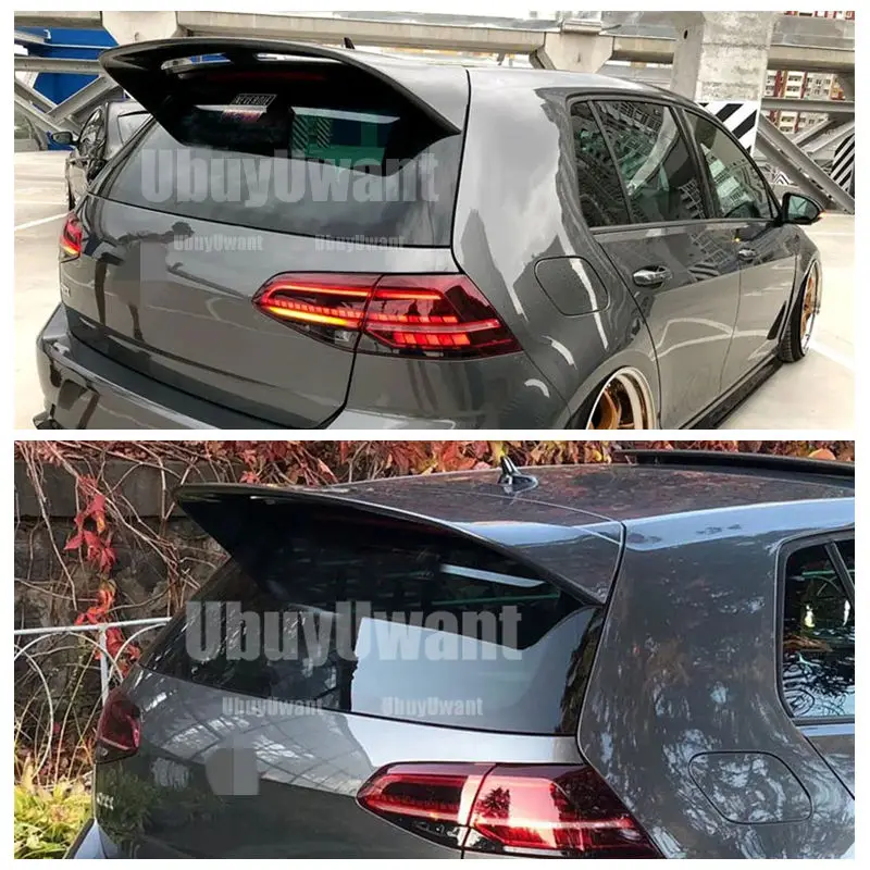 Alerón techo VW Golf 7 MK7 2014+ FRP preparado para pintar - No GTI