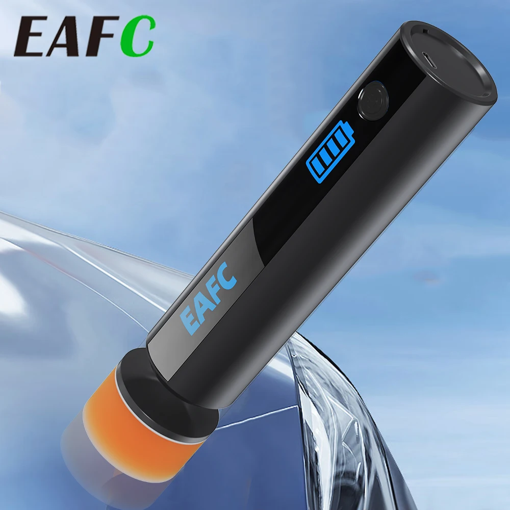 Pulidora orbital sin cables EAFC – recargable USB para arañazos coche