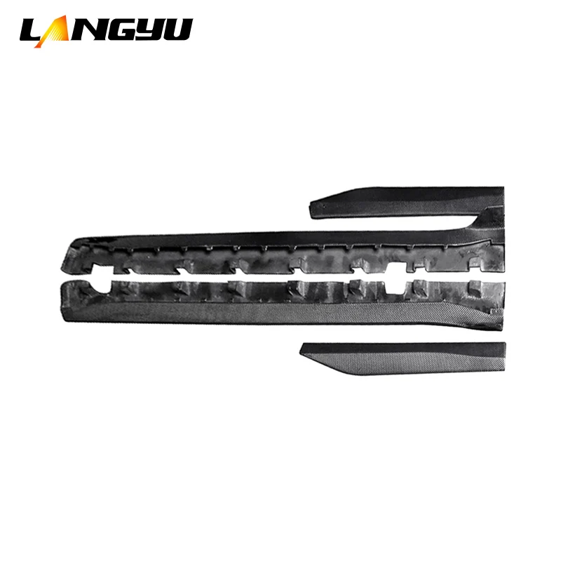 Langyu Faldones laterales de fibra de carbono para Ford Mustang GT500 - imagen 2