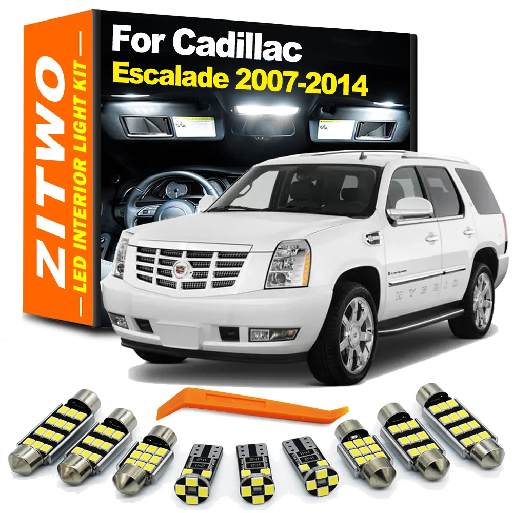ZITWO Kit bombillas LED interiores para Cadillac Escalade 2007-2014
