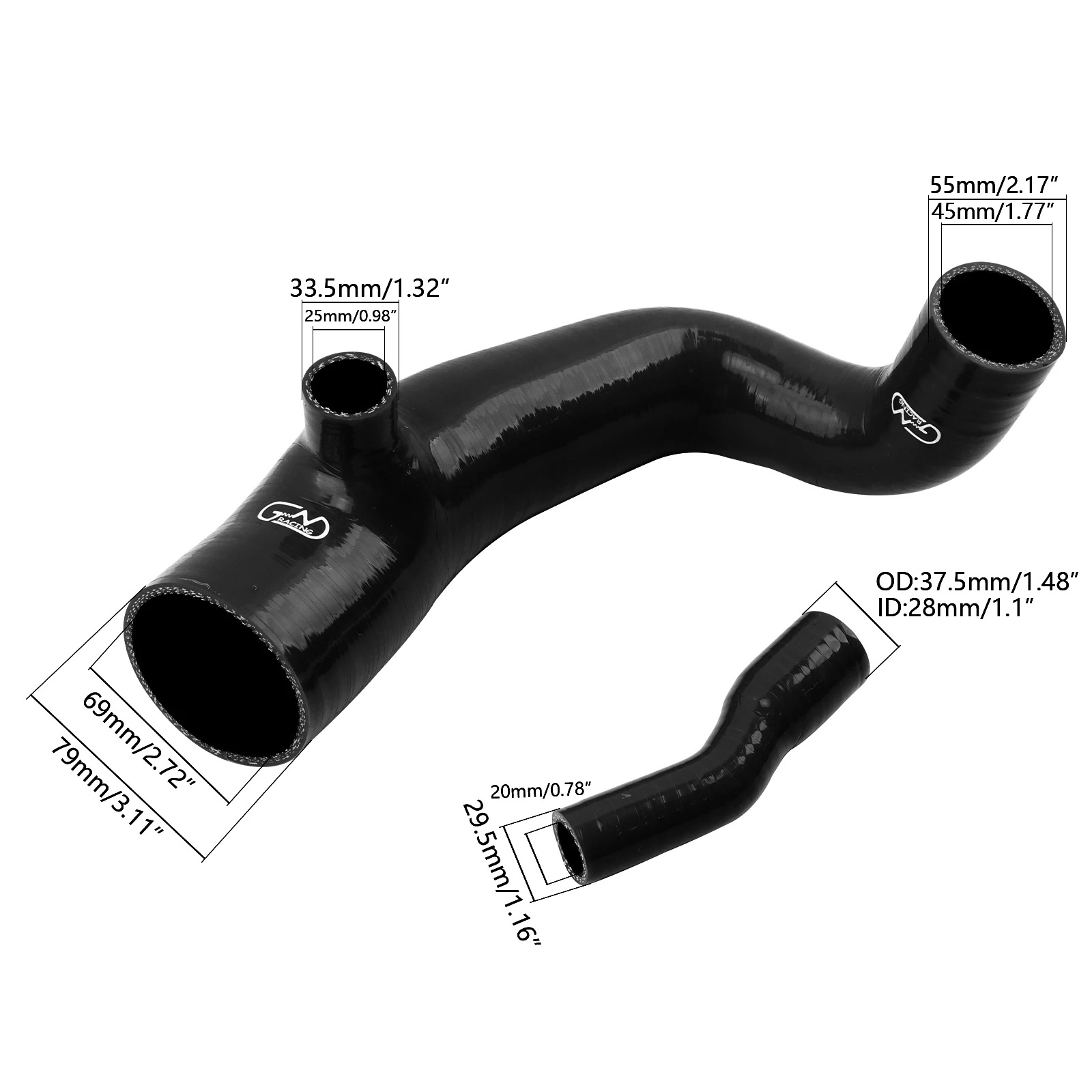 Manguera tubo entrada aire silicona BMW Mini Cooper S R55 R56 R57 JCW - imagen 2