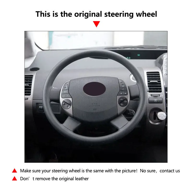 Cubierta de volante en microfibra perforada – Toyota Prius XW20 - imagen 5