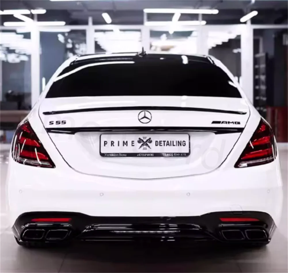 Mercedes Alerón ABS W222 S350/S500 negro brillante para maletero