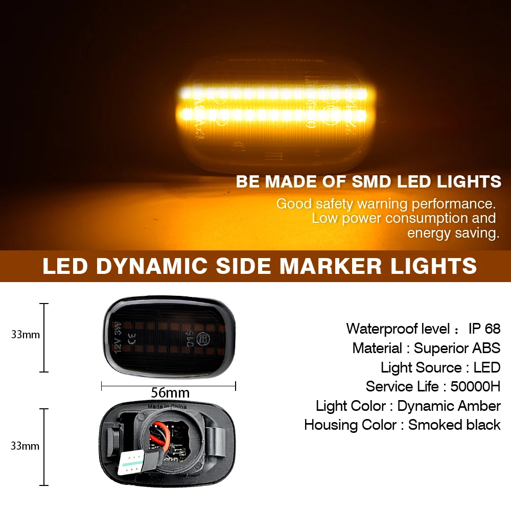 Intermitentes LED dinámicos laterales para Toyota Celica T20 - imagen 2