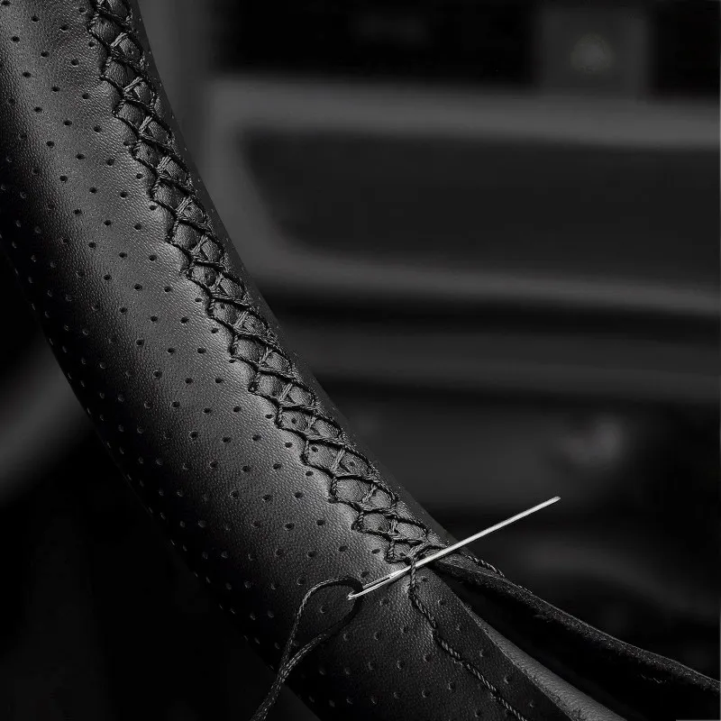 Funda de volante cuero perforado Discovery 3 LR4 Freelander 2 - imagen 4