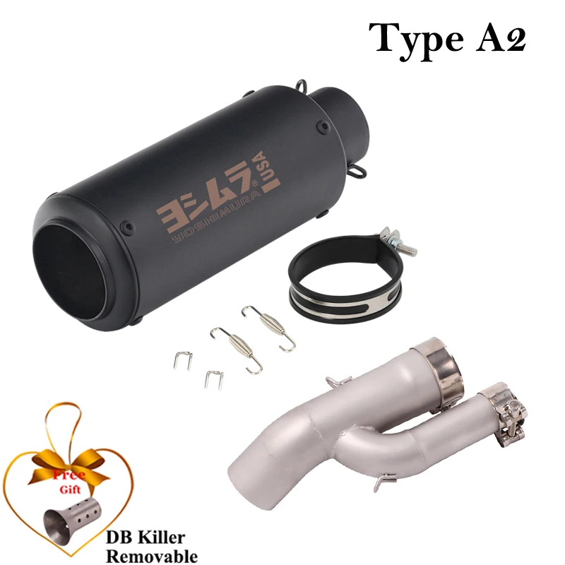 Tubo de enlace medio para motocicleta, sistema de conexión de silenciador modificado, DB Killer, fibra de carbono, para BMW S1000RR, S1000R, 2017, 2018 - imagen 3