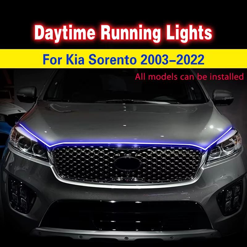 Luz diurna LED DRL flexible para KIA Sorento 2003-2022