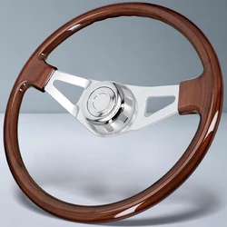 Volante madera cromado para camión Mack Kenworth Peterbilt