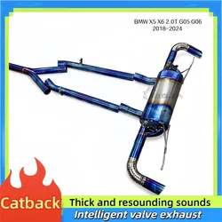 Escape cat-back de titanio con válvula para BMW X5/X6 2.0T