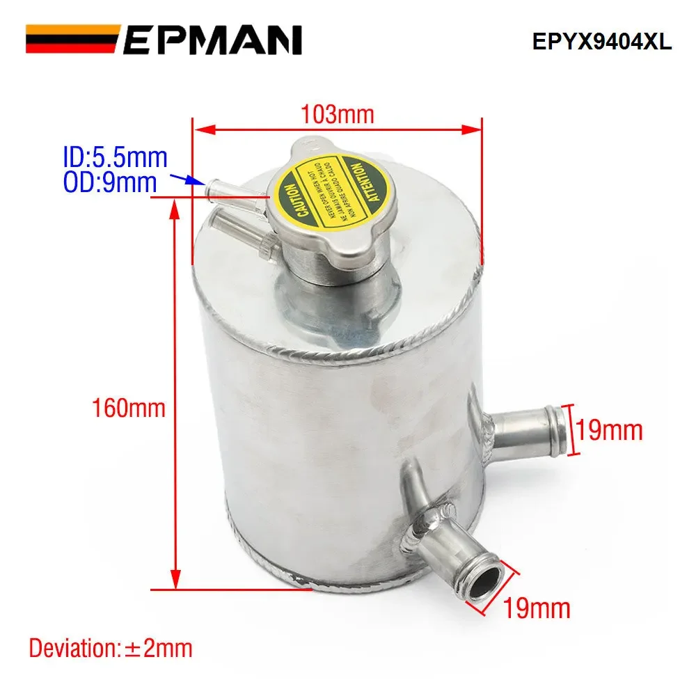 EPMAN EPYX9404XL Depósito recuperador de refrigerante universal - imagen 2