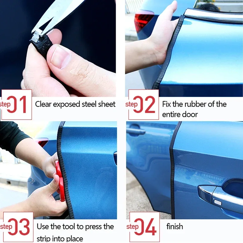 Burlete de goma autoadhesivo universal para puertas y ventanas - imagen 5