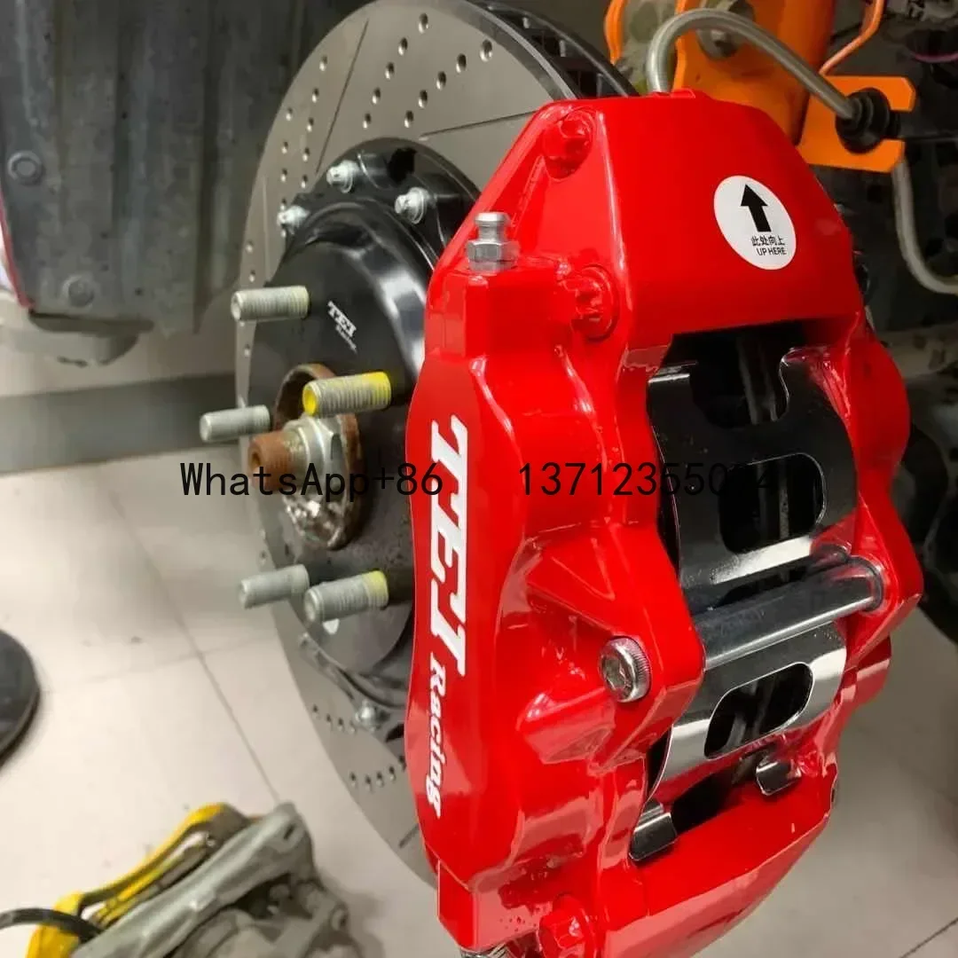 Kit de freno grande, pinza de freno de 4 pistones, Kit de freno grande delantero con Rotor de 2 piezas 330x28mm para Mazda3 Axela 2017-2020, rueda de 17 pulgadas - imagen 5