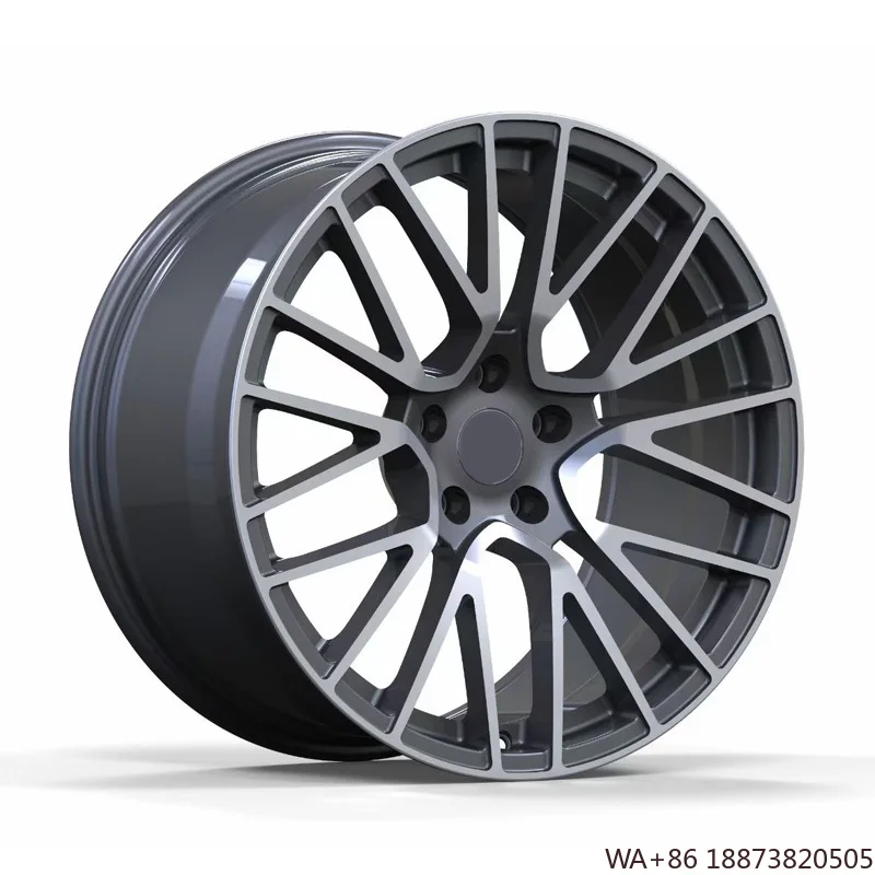 Llantas forjadas 3 piezas 5x108 negras para Tesla Model S, 3 y Y