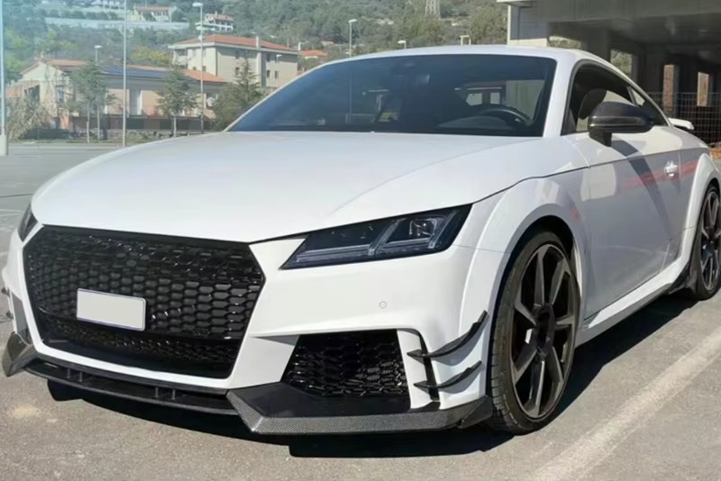 Canards de fibra de carbono para parachoques delantero Audi TT RS MK3 2015-2019 - imagen 2