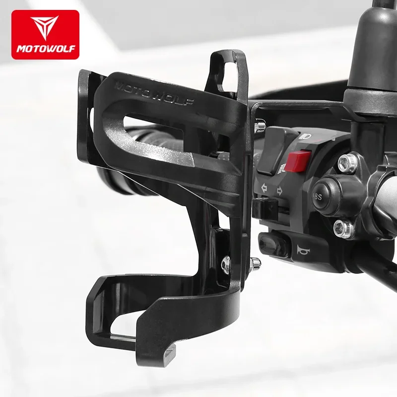 Portavasos de agua estable para montar en motocicleta, soporte de vaso de agua para Scooter, espejo intercambiable modificado, de larga distancia - imagen 2