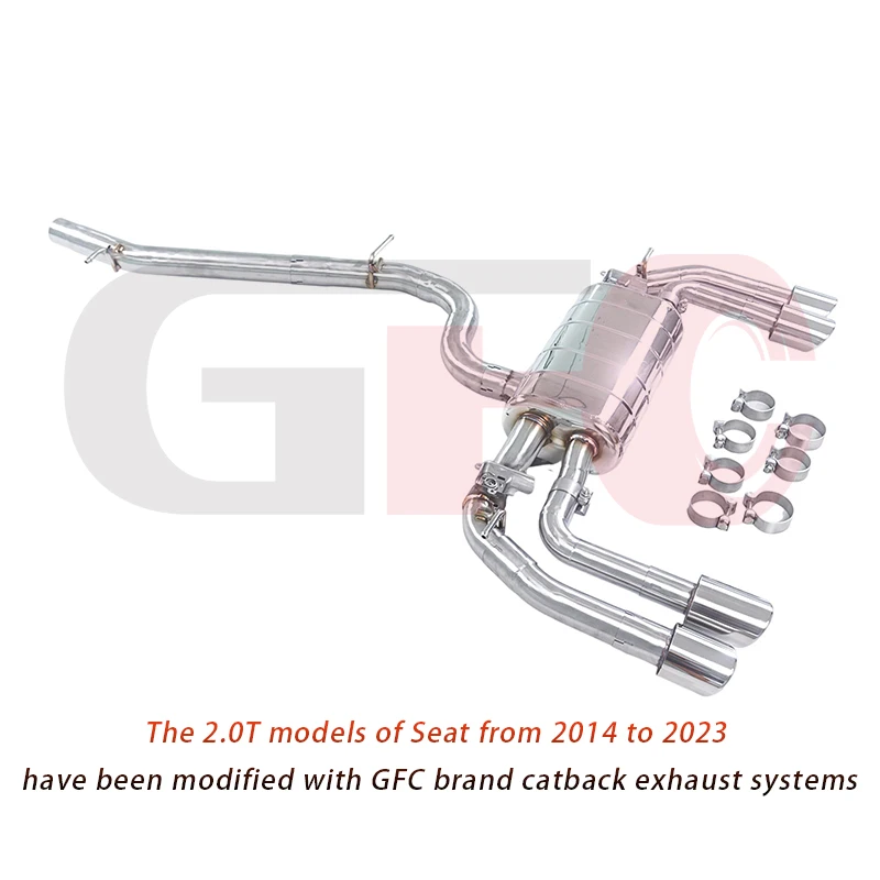 Escape catback con válvula Seat León 2.0 TSI 2014-2023 - imagen 2