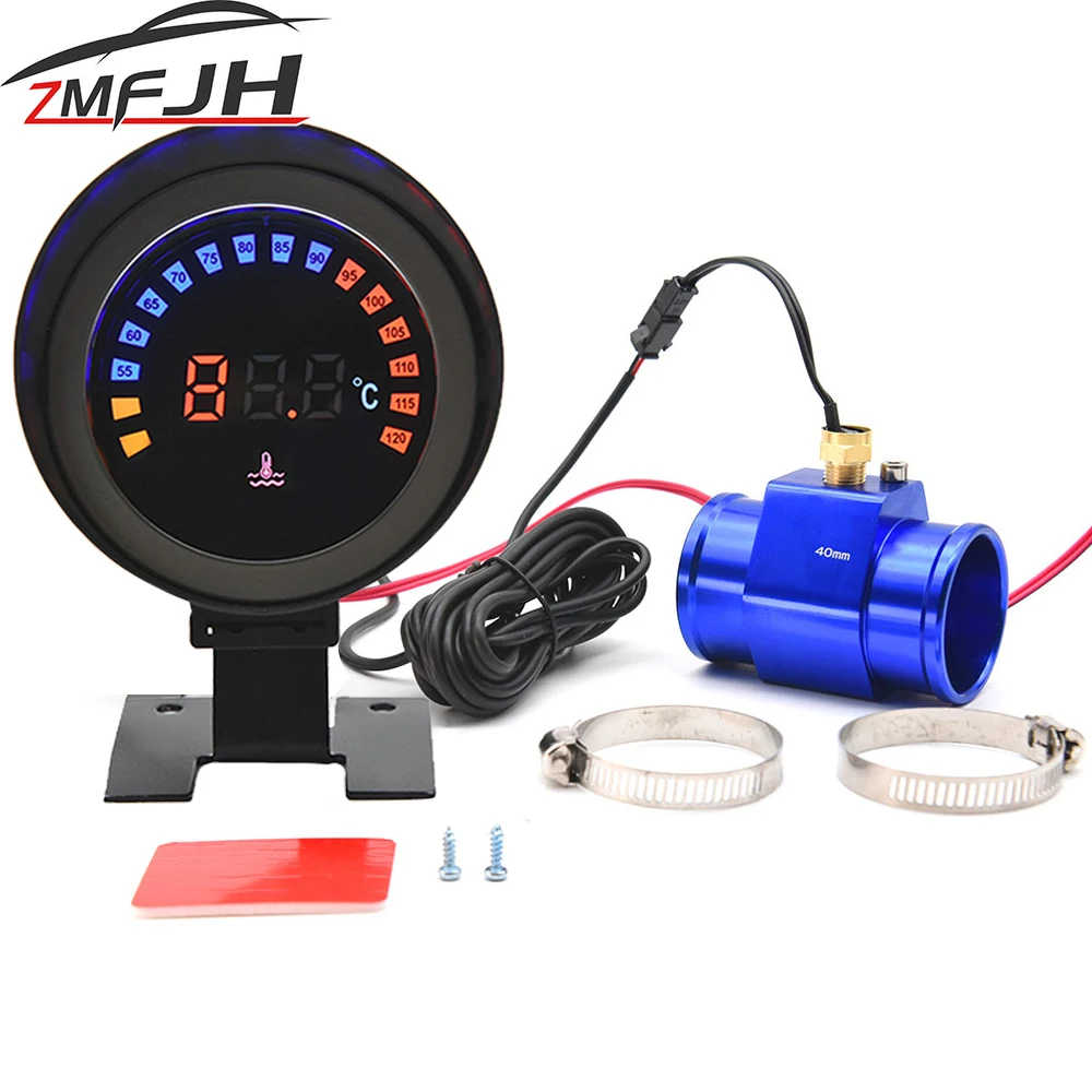Medidor de temperatura del agua digital LED 52 mm con sensor 10 mm