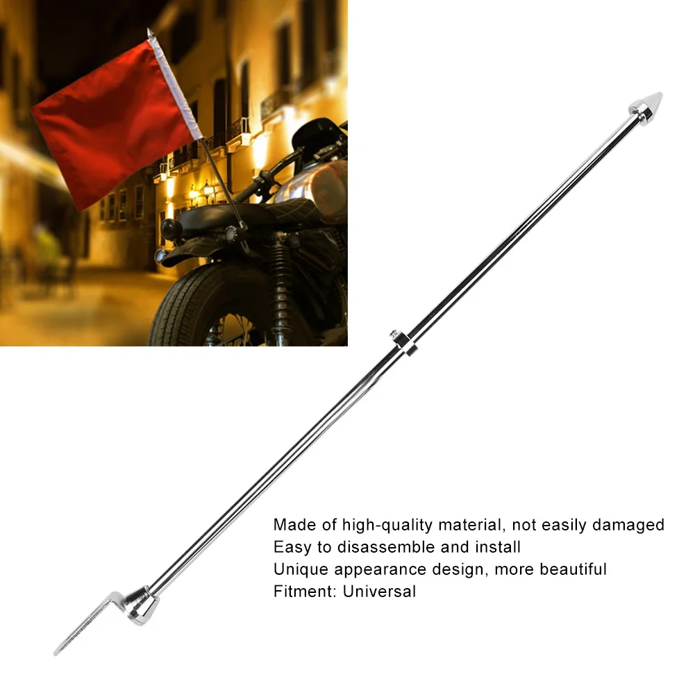 Portaequipajes moto universal – soporte asta bandera acero - imagen 5