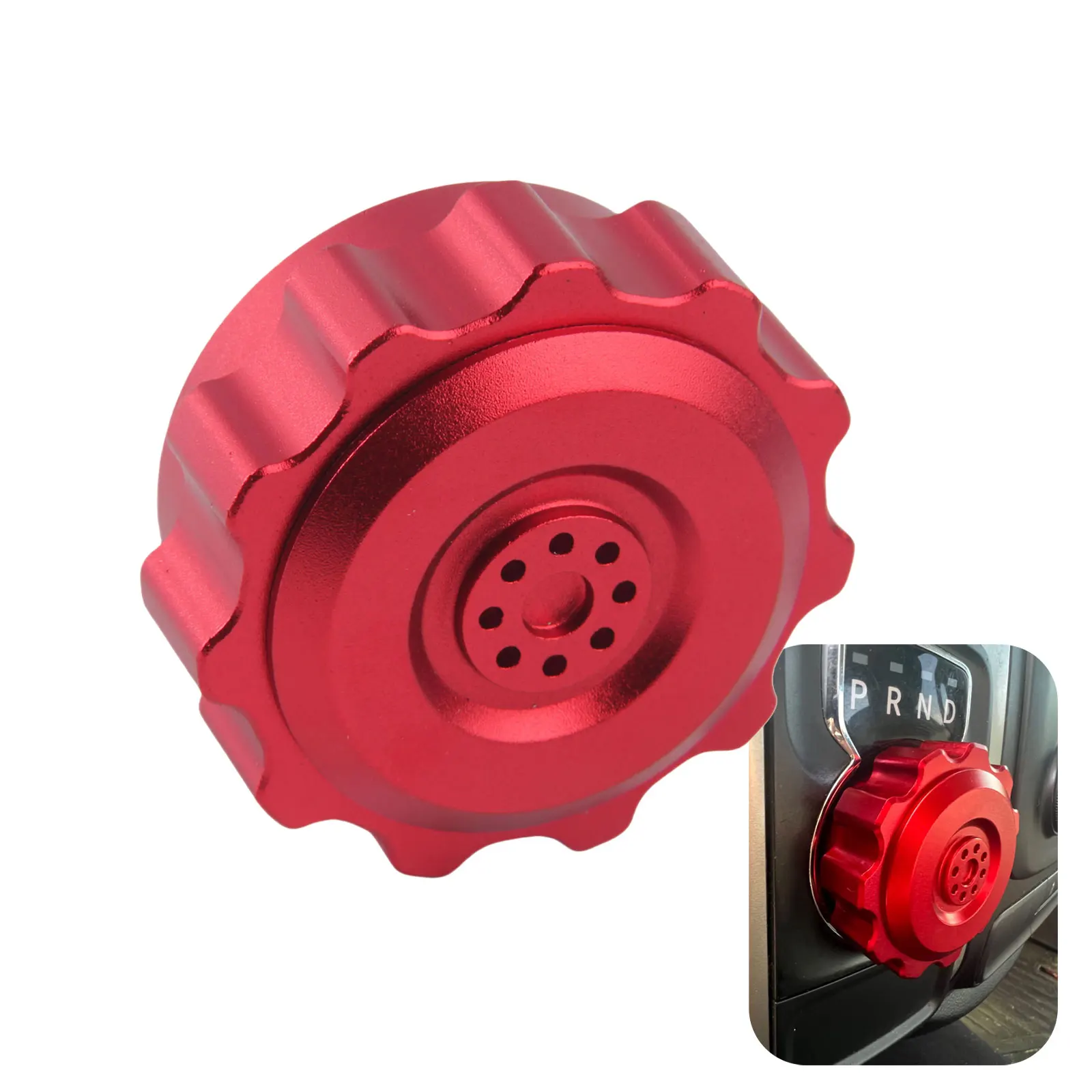 Perilla cambio aluminio rojo para Dodge Ram 1500 2013-2018 - imagen 2
