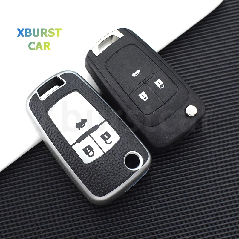 Funda de cuero TPU para llave coche - compatible Buick Chevrolet Opel