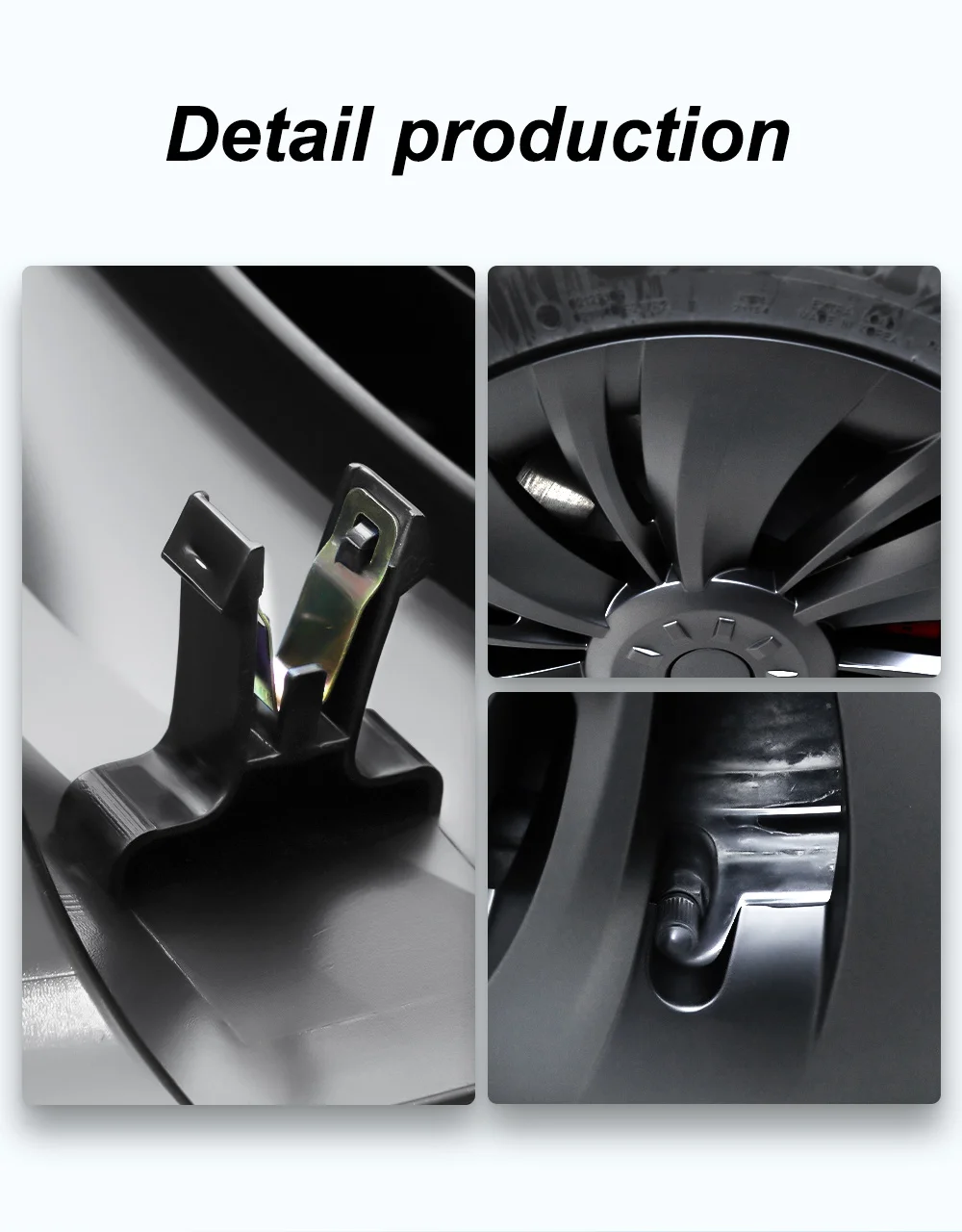 Tapa de cubo de rueda Tesla Model Y 19 pulgadas 2020-2023 - imagen 3