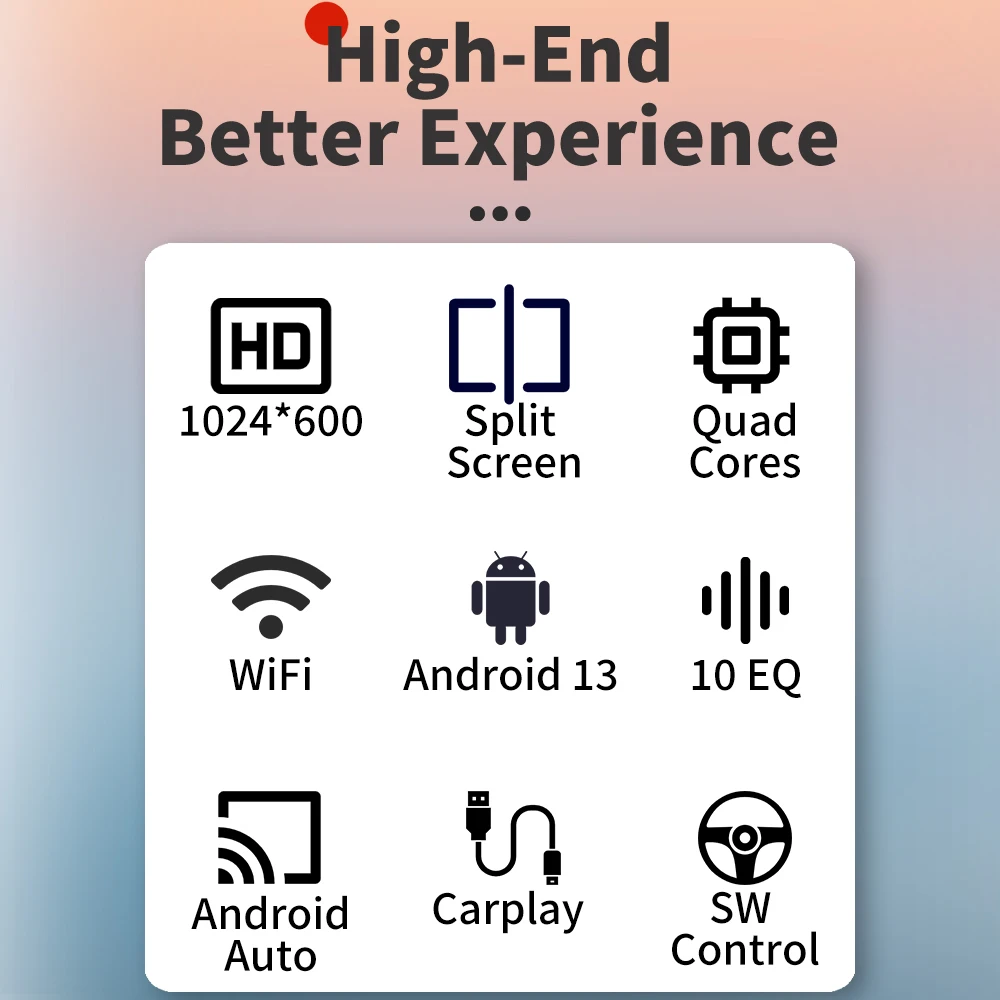 Radio Android 2 DIN con CarPlay y GPS para VW Golf Plus y Tiguan - imagen 3