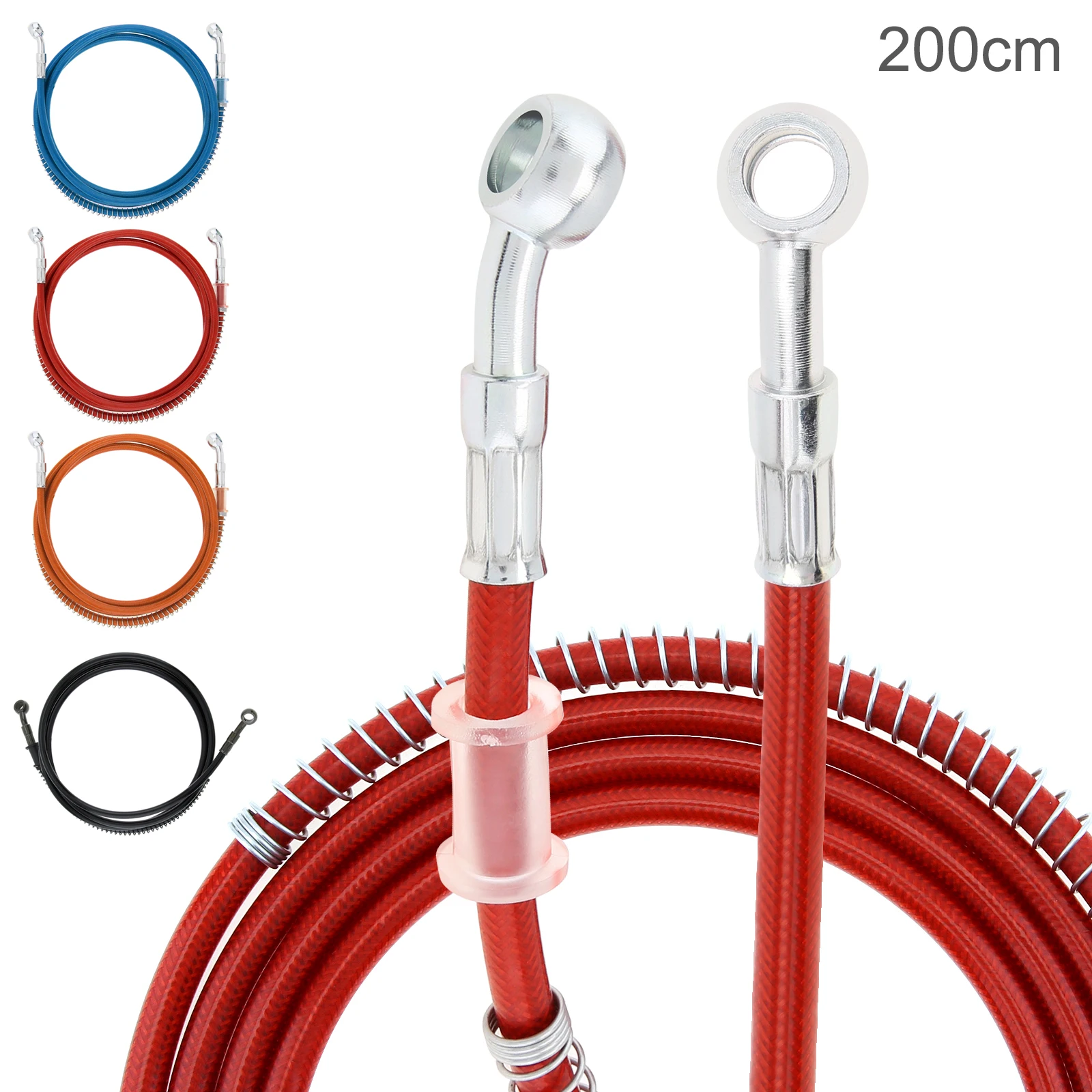 Manguera freno trenzada acero inoxidable universal para moto carreras