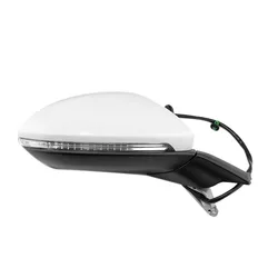 Espejo retrovisor eléctrico derecho VW Golf 7 MK7 con calefactor y luz pliable