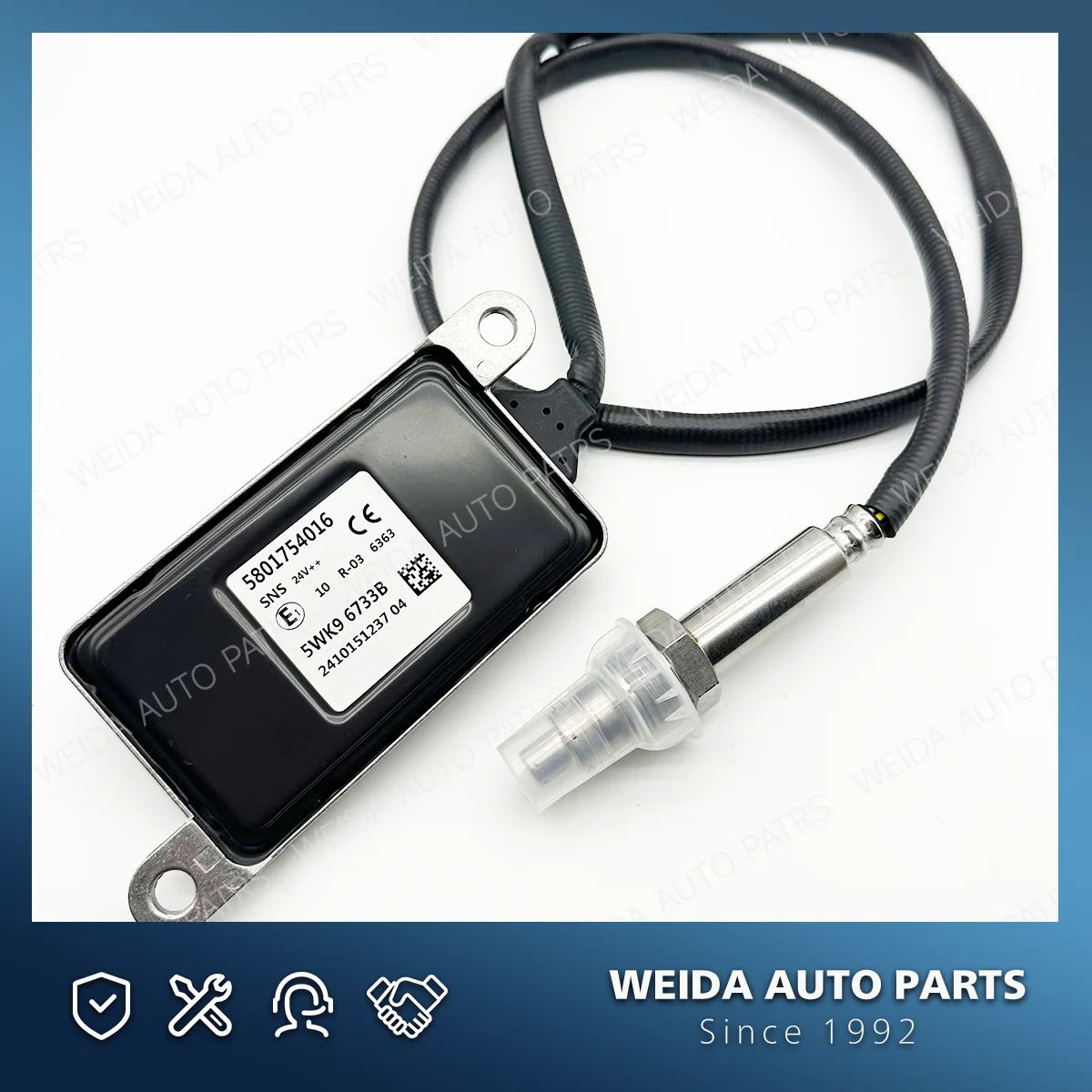 5801754016 -5WK96733B 5WK9 6733 5WK96733B 5WK96733A 5WK9 6733A Sensor de oxígeno y nitrógeno 24V para camiones IVECO Sensor Nox - imagen 2