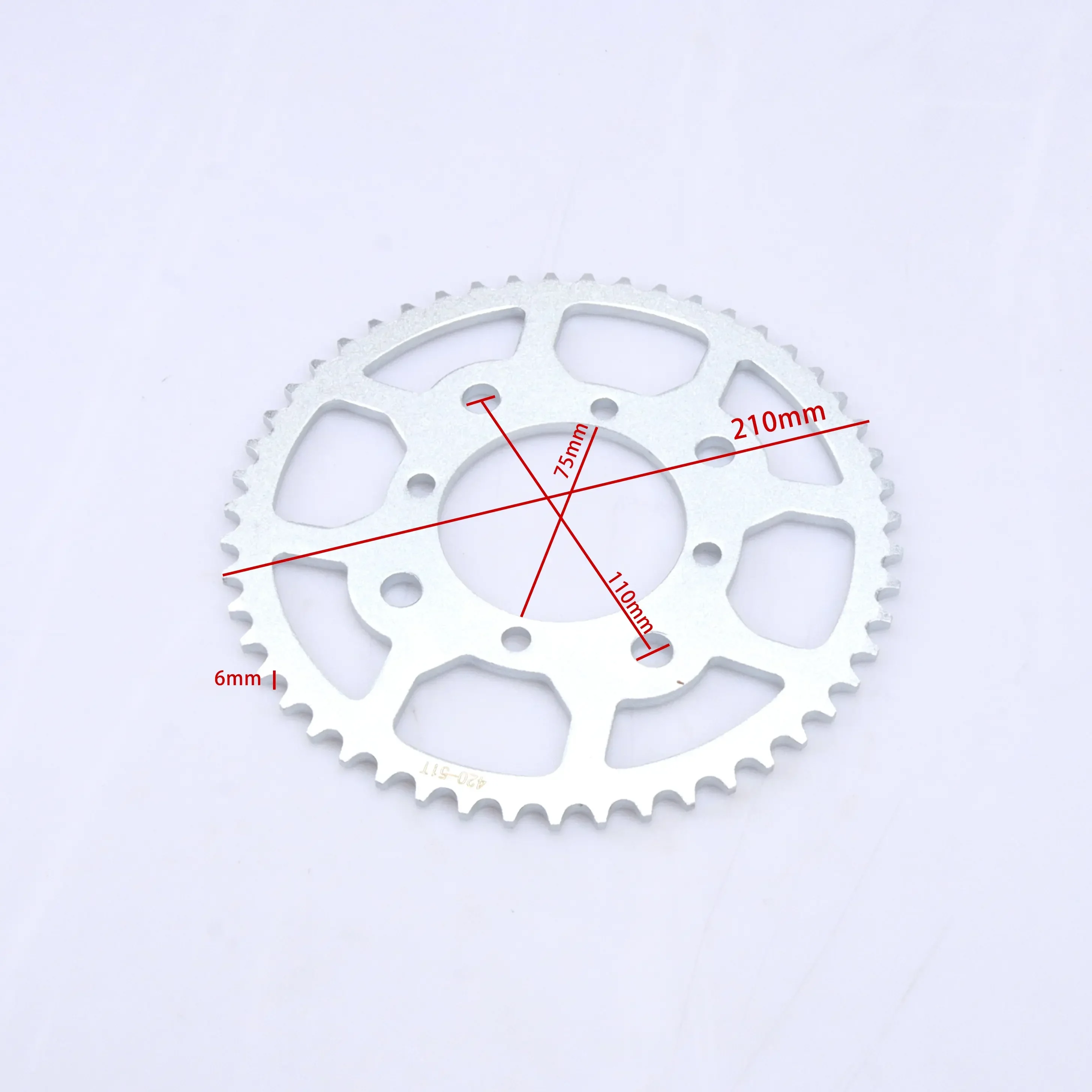 Piñón de cadena universal para moto y ATV Honda, Yamaha y Kawasaki - imagen 5